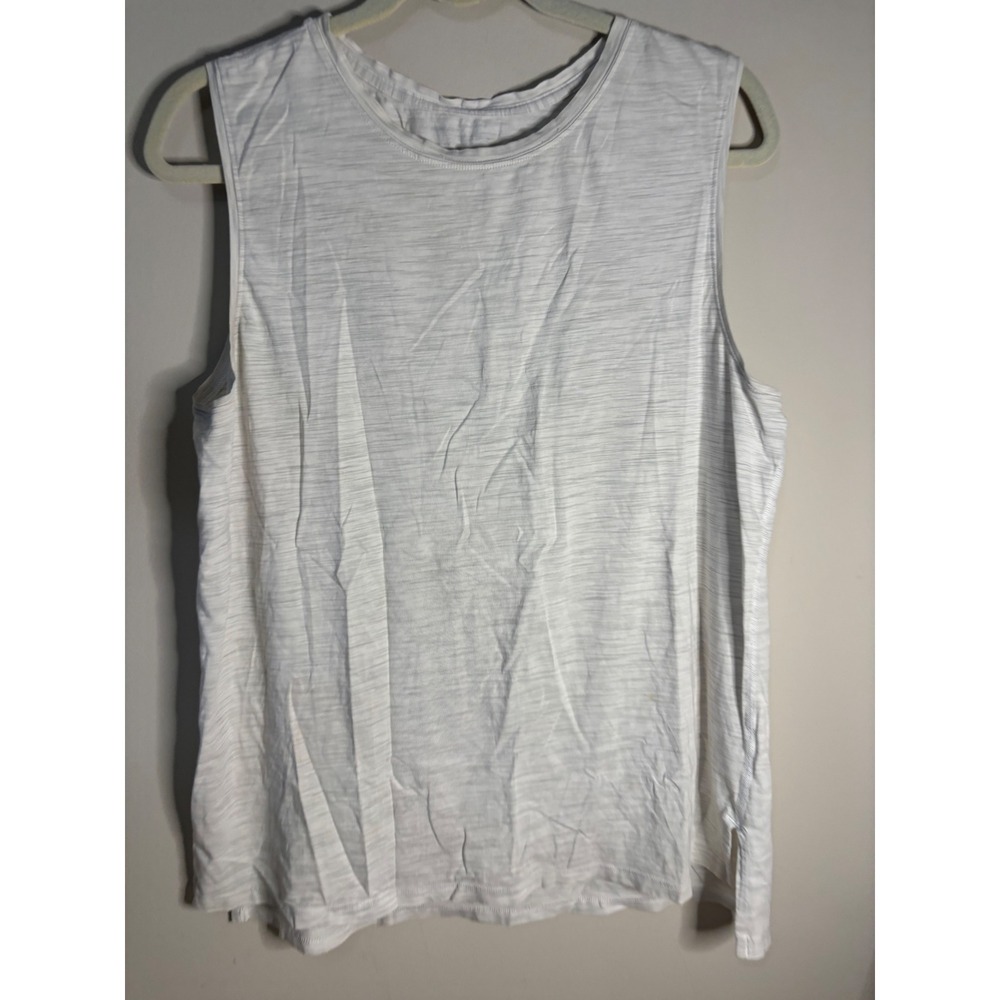 Lululemon Swiftly Tech Racerback Tank Top White Heathered Athleisure NO TAG